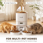 PawHut Automatic Cat Feeder Timed Portion Control 4l