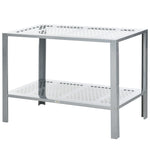 2-tier Plant Stand Storage Organizer Steel Display Shelf