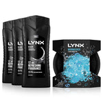 Fresh Charge Shower Gel Black 500 Ml, 3pk With  Manwasher 2sided Showertool