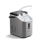 Nugget Ice Maker Portable Ice Machine With Handle, 15kg/24h, Ready In 5 Minutes, Self-cleaning, Easy To Use For Home | Silver