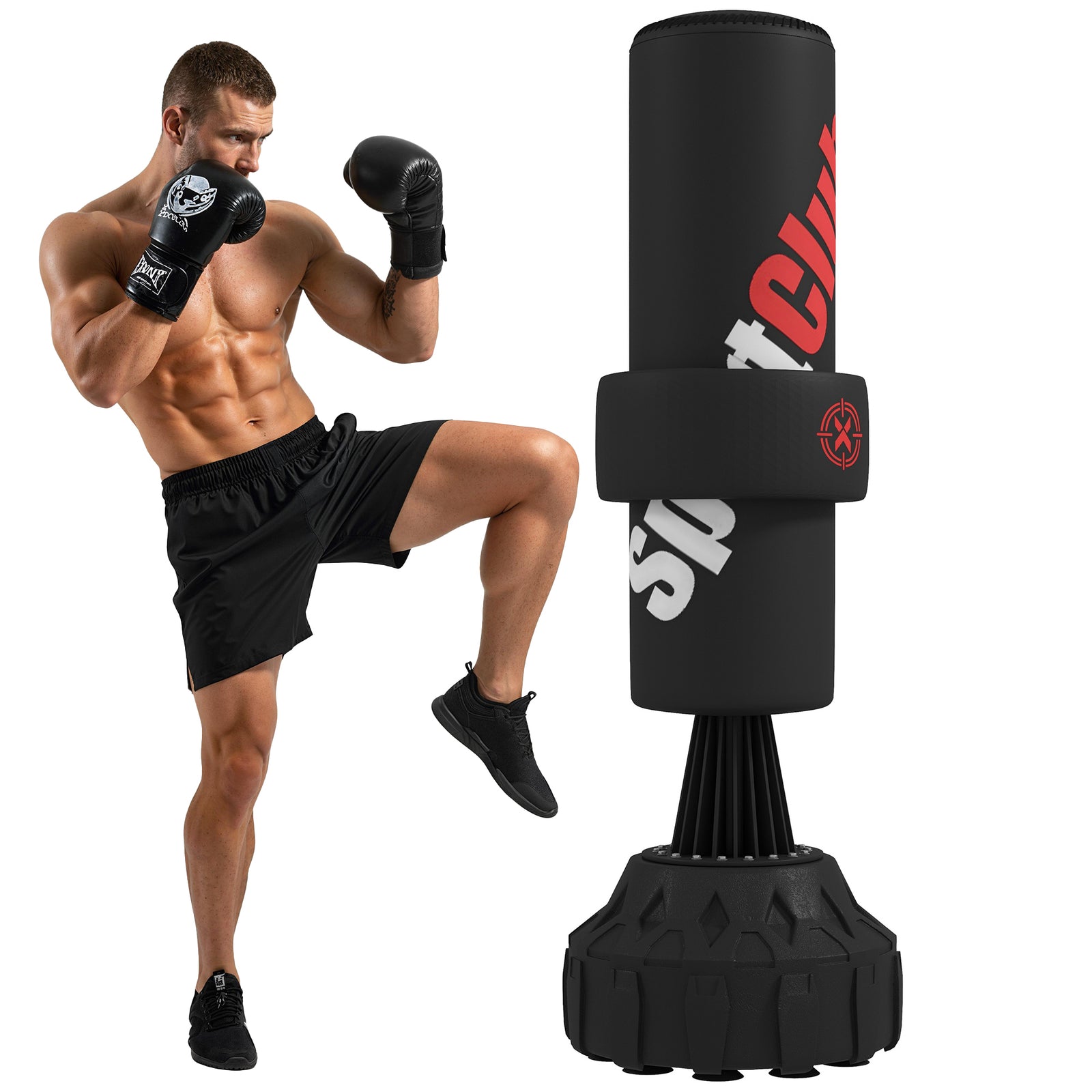 SPORTNOW Freestanding Punching Bag, 175cm Boxing Bag With Stand