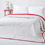 Cotton Quilted Reversible Bedspread | 230cm x 250cm | Red