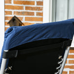 2 Piece Metal Frame Folding Reclining Zero Gravity Chair