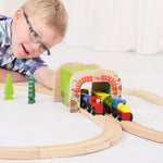 Double Track Tunnel for Wooden Train Sets