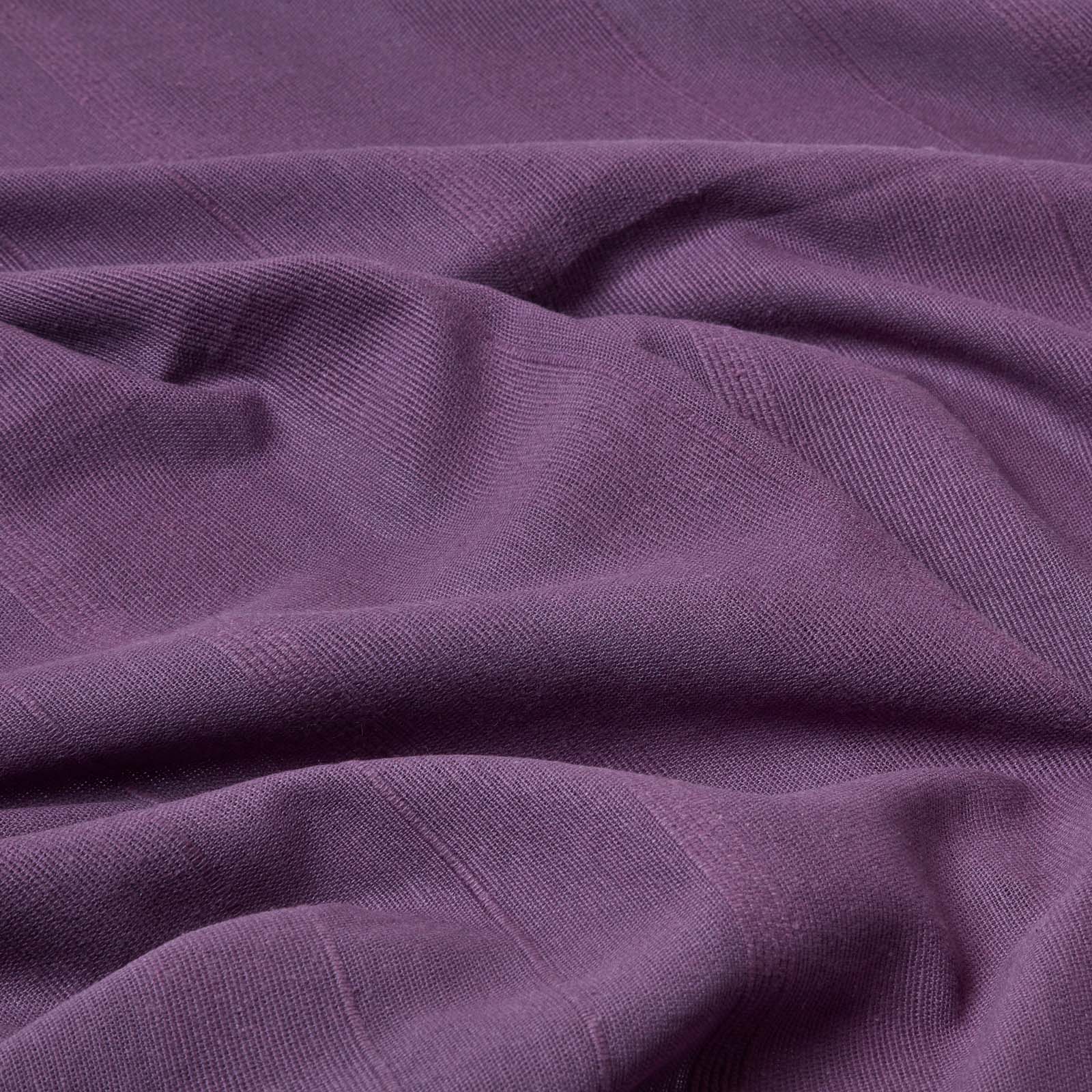 Cotton Rajput Ribbed Throw | 225cm x 255cm | Purple