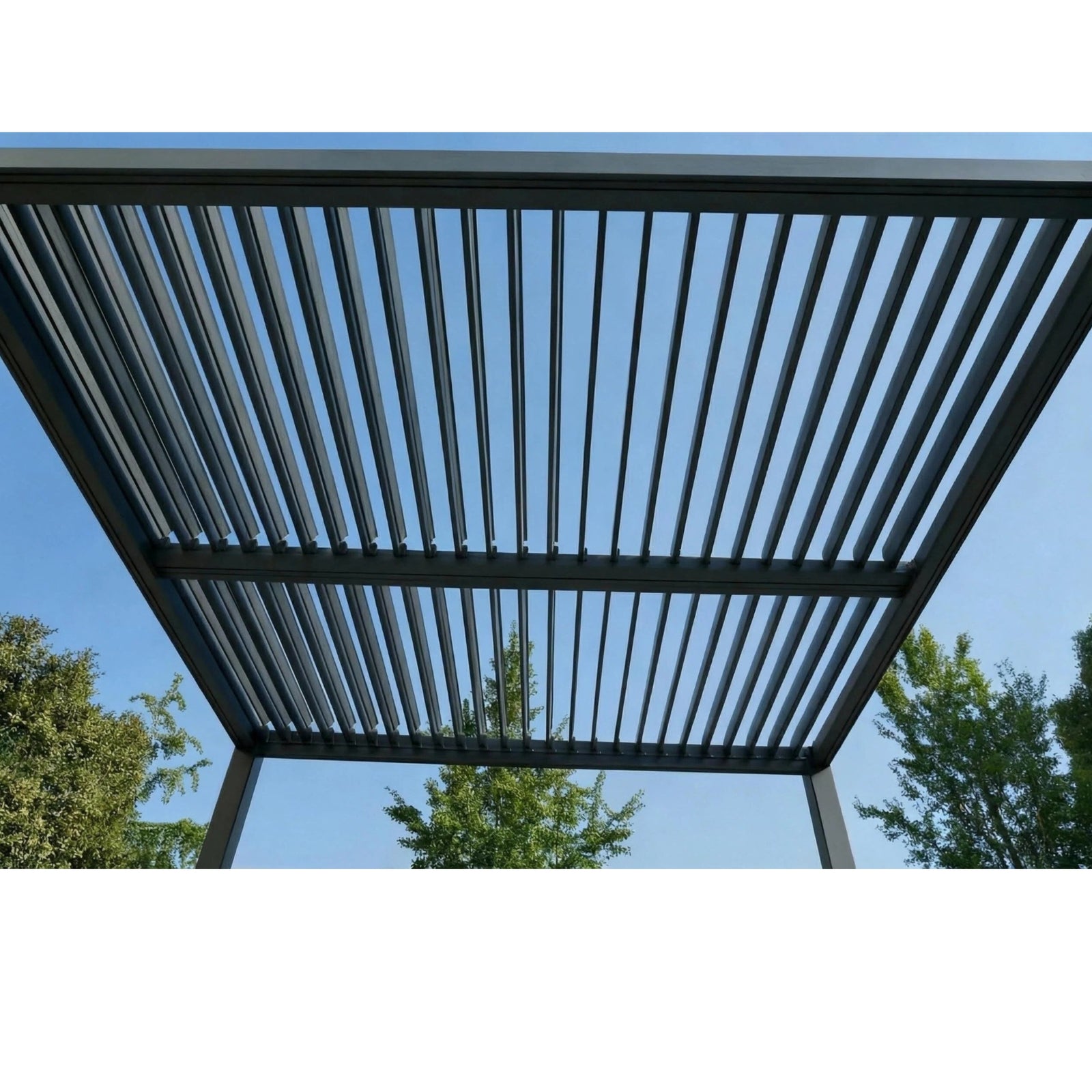 3m X 3m Aluminium Pergola With Manual Louvre Roofing