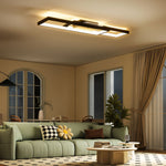 HOMCOM Led Ceiling Light, Dimmable Ceiling Light With Remote Control, Black