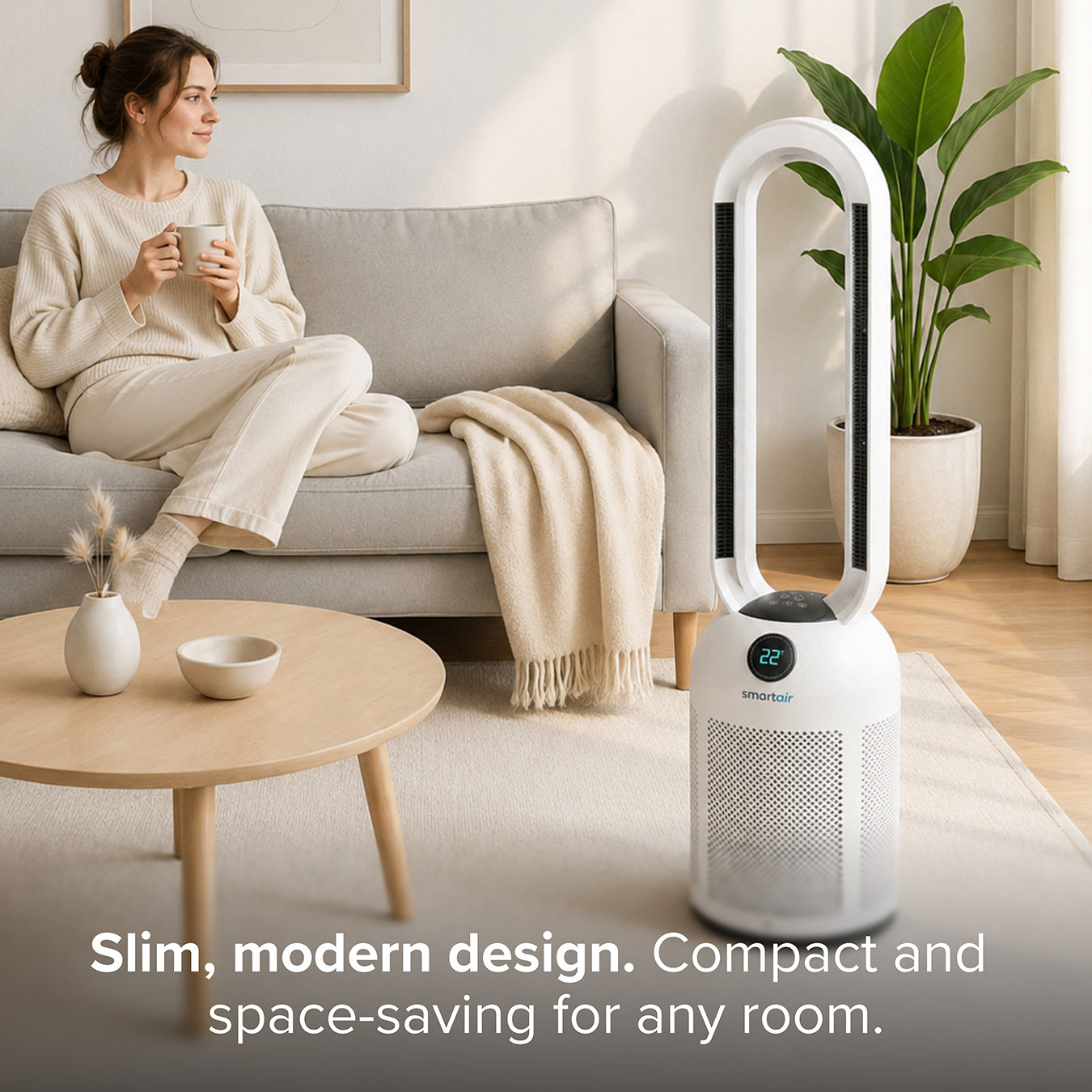 Drew&Cole Smartair Dual Breeze Bladeless Hot & Cold Fan