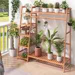 Bamboo Bedroom Garment Clothes Rack | Large | Brown