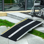 Folding Aluminium Wheelchair Ramp For Home | Large | Black