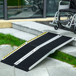 Folding Aluminium Wheelchair Ramp For Home | Large | Black