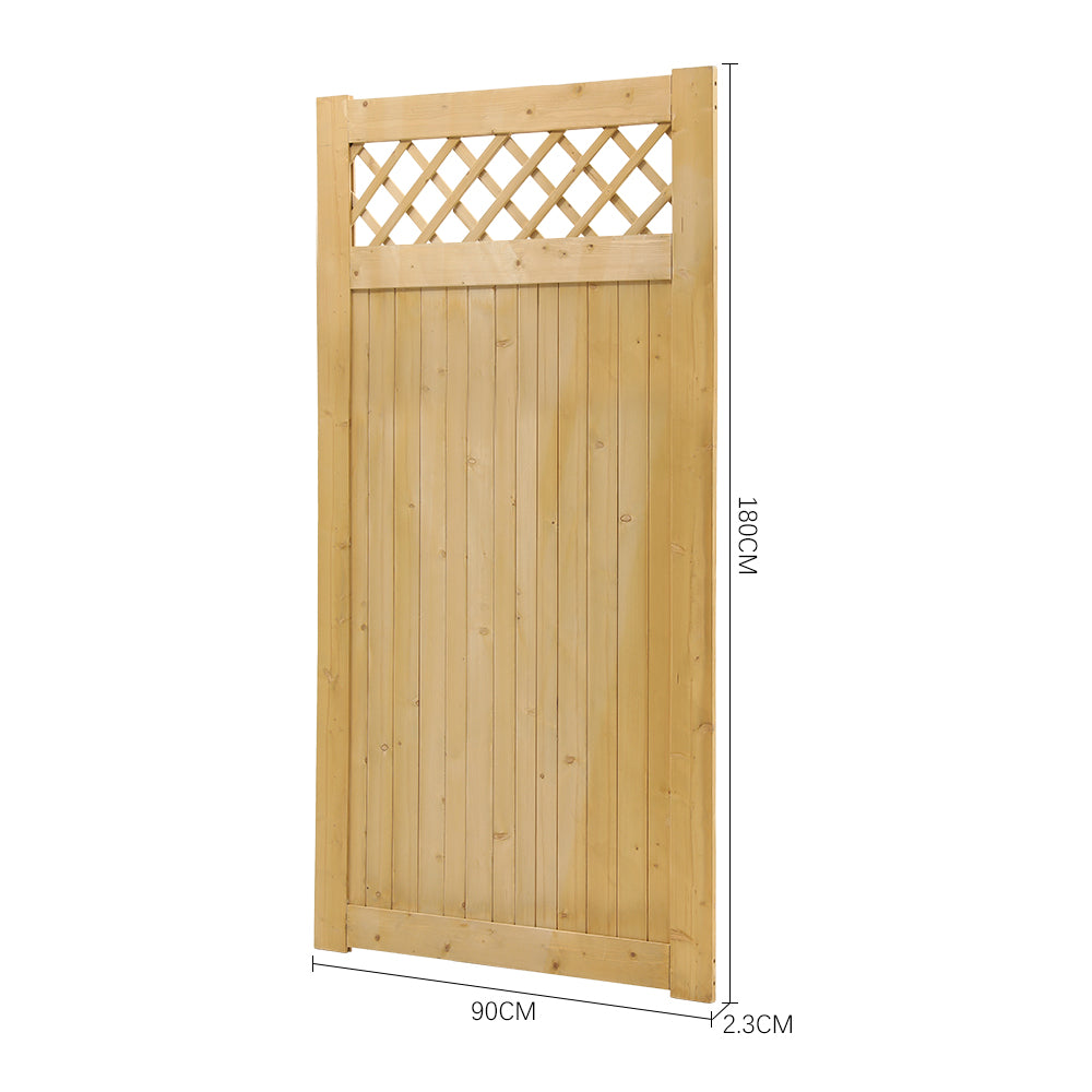 90cm W X 90/120/150/180cm H Diyspace Rhombus Garden Wood Fence Gate | 180cm
