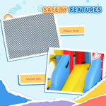 AIYAPLAY Inflatable Bouncy Castle, Water Bounce House 6 In 1 With Blower