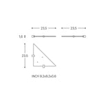 Corner Bathroom Shelf, Organizer, 32cm, Matt Steel, Logic Collection