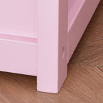 2 In 1 Wooden Toy Box, Seat Bench Storage Chest W/ Pneumatic Rod | Pink