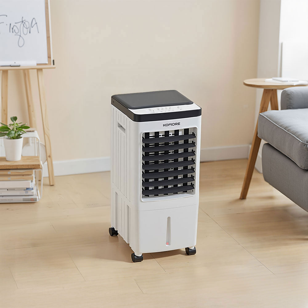 10l Portable Tower Fan Evaporative Air Cooler | Large | White