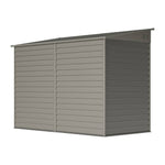 4.6 X 9ft Outdoor Metal Storage Shed Garden Tool Shed With Double Doors, 2 Vents & 4 Hooks