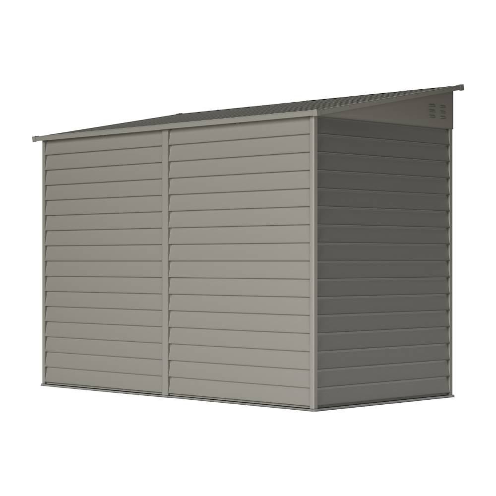 4.6 X 9ft Outdoor Metal Storage Shed Garden Tool Shed With Double Doors, 2 Vents & 4 Hooks