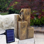 Freestanding Garden Falls Fountain Rockery Decor Solar Powered