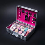 Dawn Till Dusk Make Up Large Storage 80 Piece Vanity Case Set | 80Piece | Silver