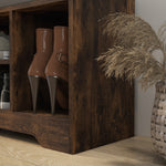 Upholstered Entryway Shoe Bench With Storage Drawer | One Size | Brown