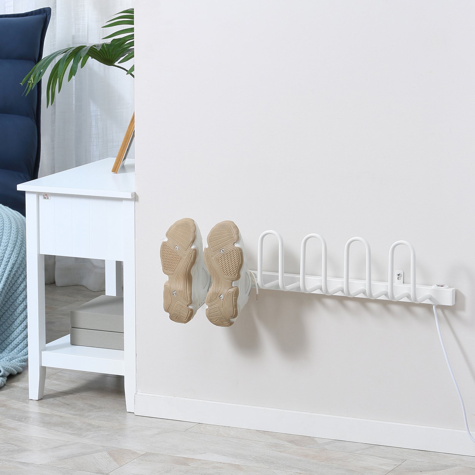 Wall Mounted Electric Shoe Dryer Warmers For Boots 3 Pairs