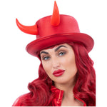 Deluxe Red Devil Metallic Top Hat