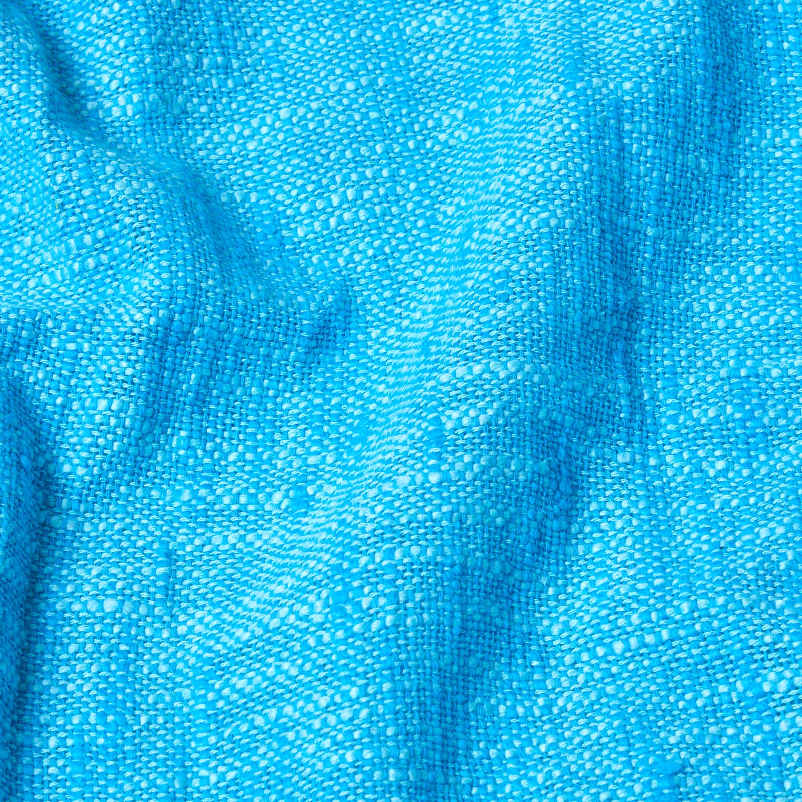 Nirvana Handwoven Slub Cotton Throw | 150cm x 200cm | Teal