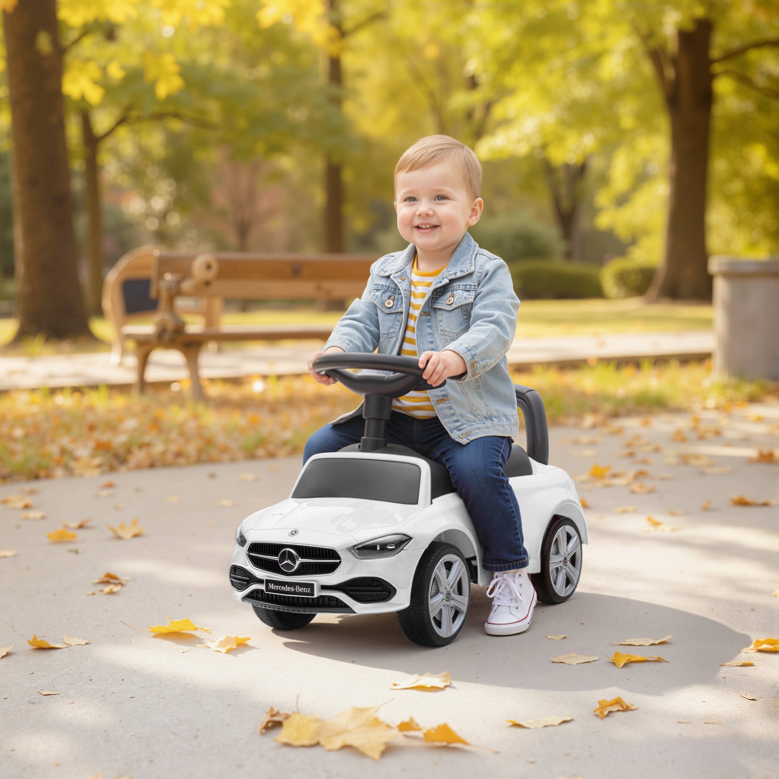 Official Mercedes-benz Ride On Car For 18-36 Months | White