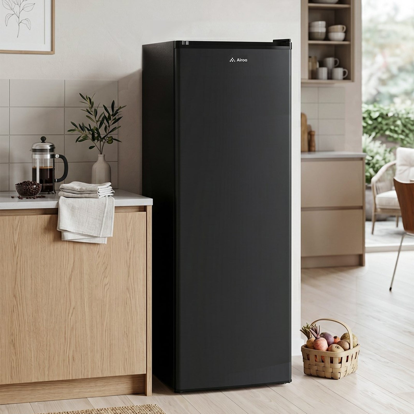 Breeins 175l Black Upright Freezer