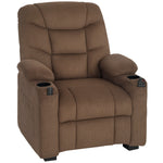 Electric Massage Recliner Armchair With Heat, Reclining Chair | Brown