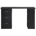 120cm Computer Desk Pc Table Workstation W/ 3 Shelf & Drawer | Black