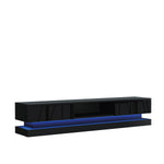 Bloom Tv Unit 180cm With Led Lights | Black