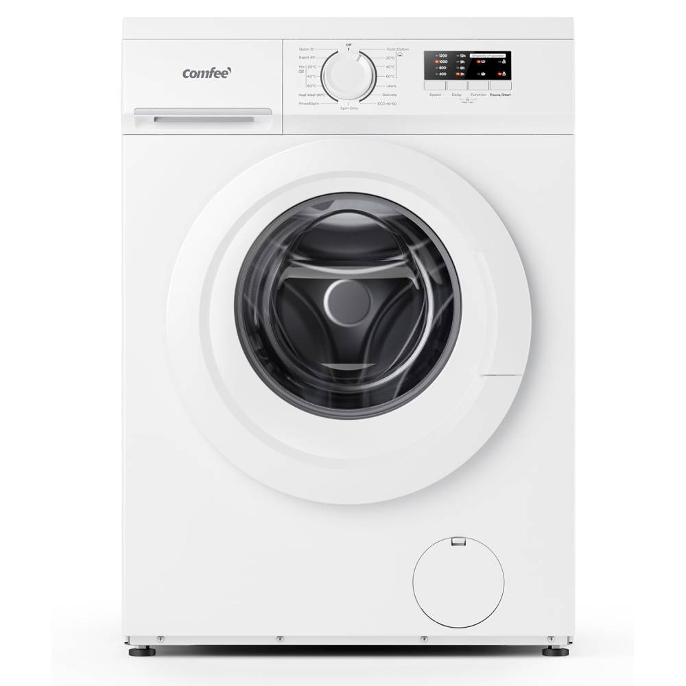 Front Load Washing Machine – Ultra-slim Design With 15 Wash Programs, Quick Wash, Delay Start & 90°c Hygiene Wash | 6kg