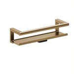 Bathroom Shelf, Organizer, Brushed Gold Pvd , Architect S+ Collection