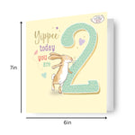Age 2 Birthday Card Official Product