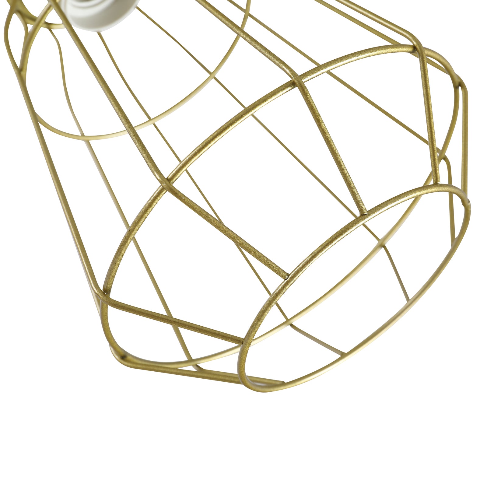 Industrial Steel Birdcage Floor Lamp 3 Lights Round Base