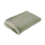 Soft Green Polyester Throw Blanket | 150cm x 200cm | Green