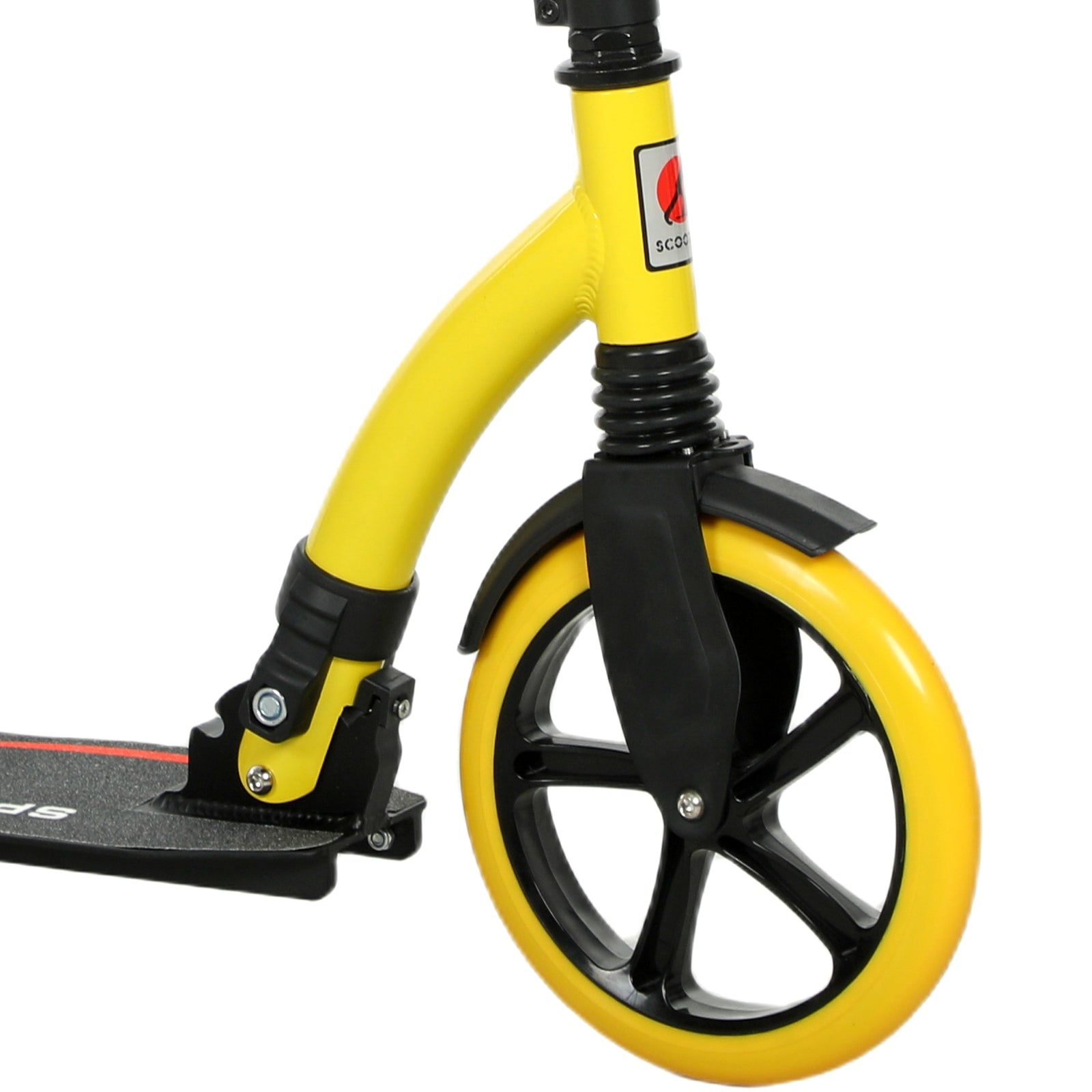 Teens Adult Kick Scooter Foldable Adjust Aluminium For 14+ | Yellow