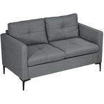 Modern Loveseat Sofa Upholstered 2 Seater Settee Living Room