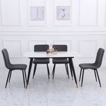 Breeins Set Of 4 Velvet Upholstered Dining Chairs