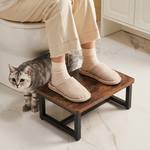 Step Stool With Metal Frame | Brown