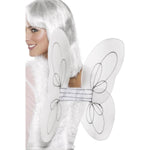 Angel Glitter Wings, White And Silver