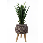 36cm X 26cm Rope Effect Composite Large Planter