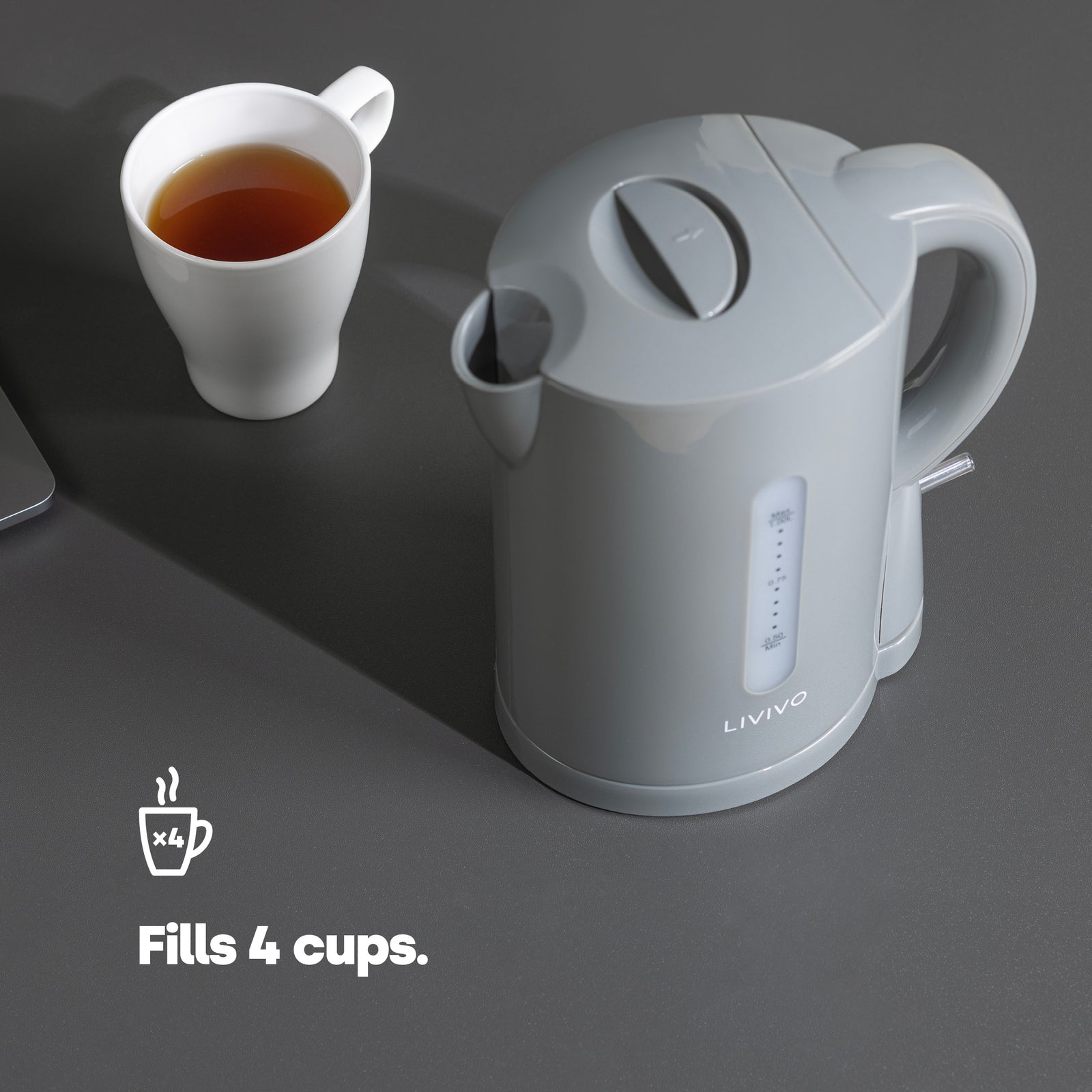 1l Travel Kettle - Grey
