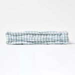 Cotton Gingham Check Floor Cushion | 40cm x 40cm | Blue