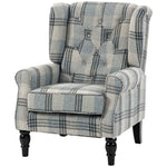 Accent Chair Wingback Armchair Retro Tufted | Multi Colour