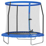 Steel Frame Trampoline With Enclosure Net And Edge Cover | Large | Blue
