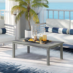 Aluminium Outdoor Coffee Table Patio Table | Gray