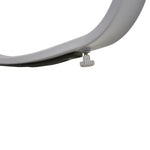 Metal Rocking Chair Lounger, High Back, Black